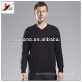 16GG men's worsted cashmere V neck sweater